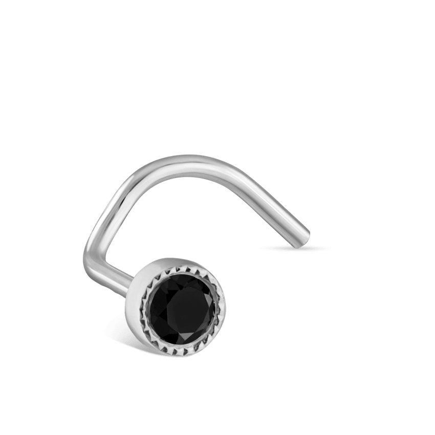 Black Diamond Scalloped Set Nostril Screw