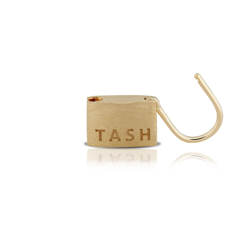 Padlock Hoop Earring