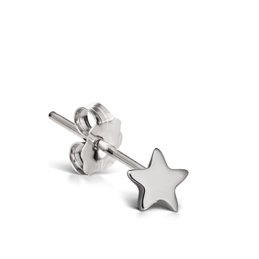 Plain Star Stud Earring