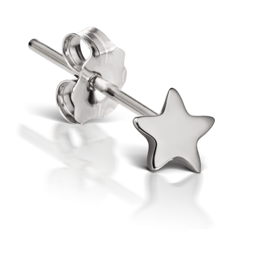 Plain Star Stud Earring