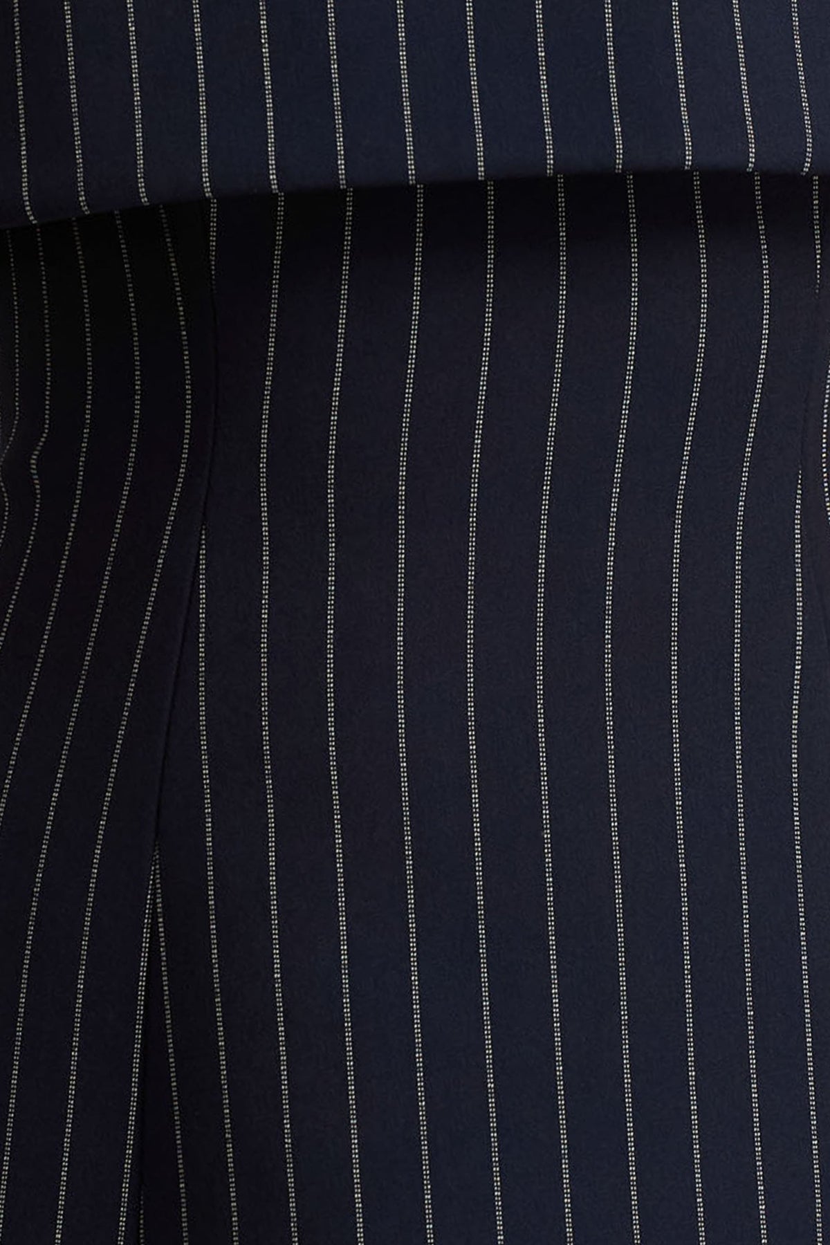 Ember | Navy Pinstripe Square-Neck Mini Dress