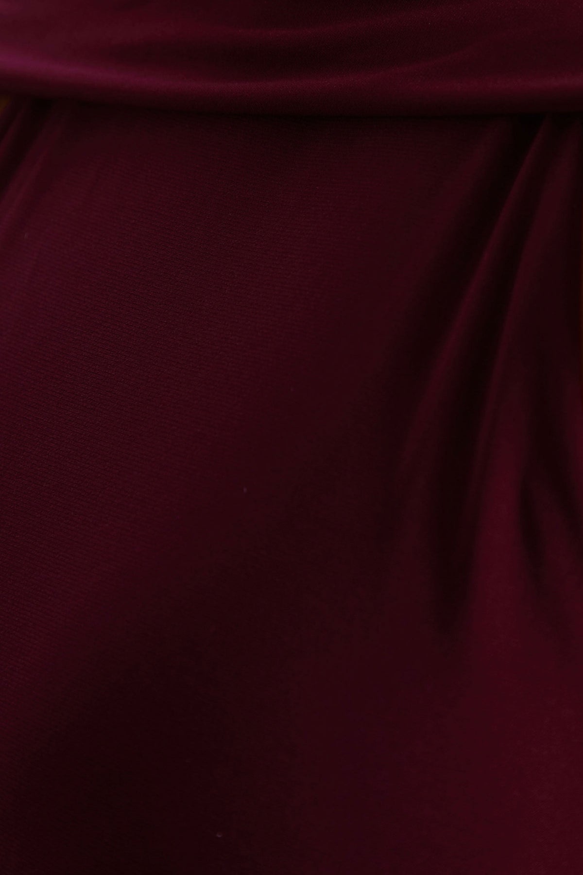 Cordy | Burgundy Jersey High Neck Maxi Dress With Scarf Detail
