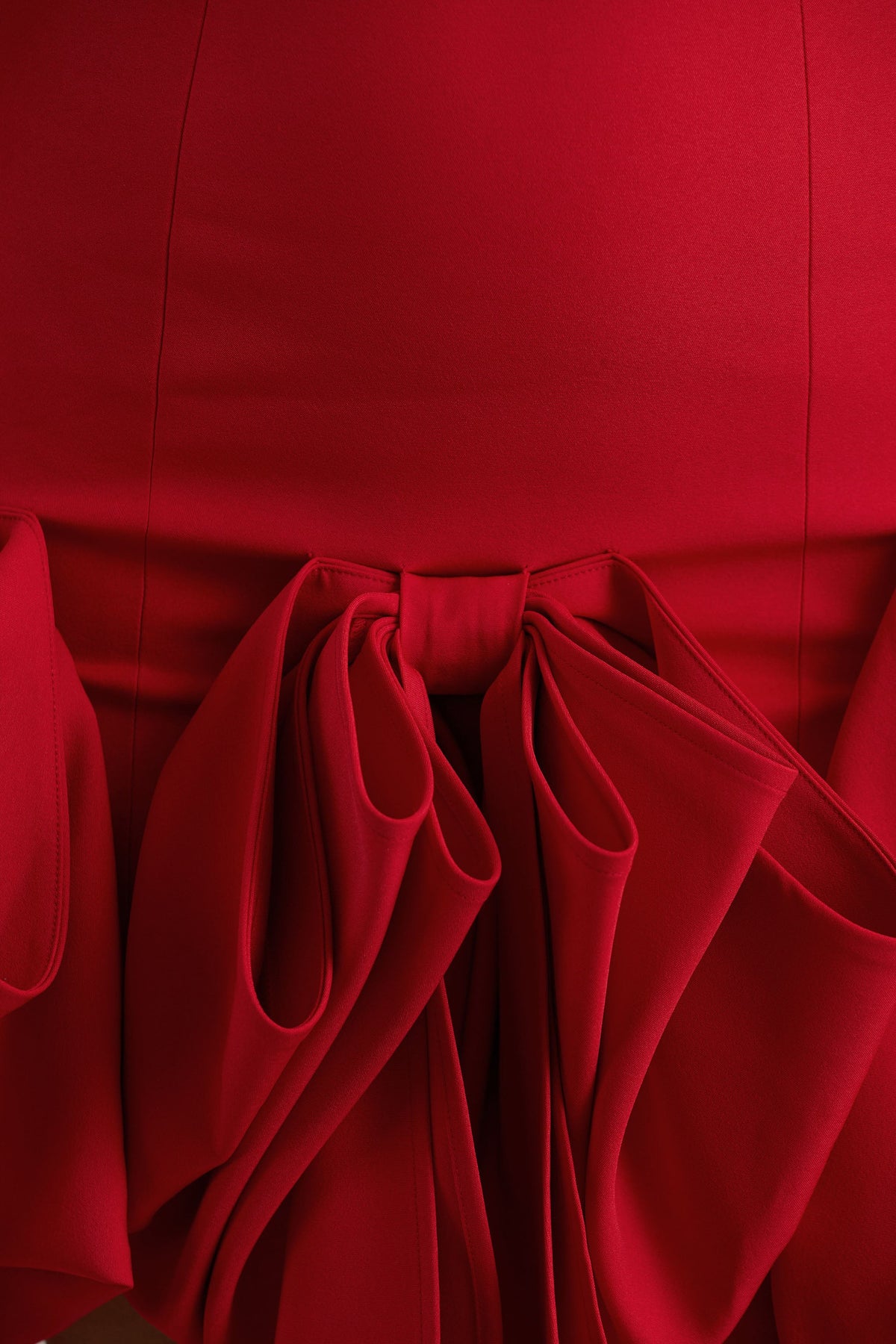 Erica | Red Ruffle Puffball Mini Dress