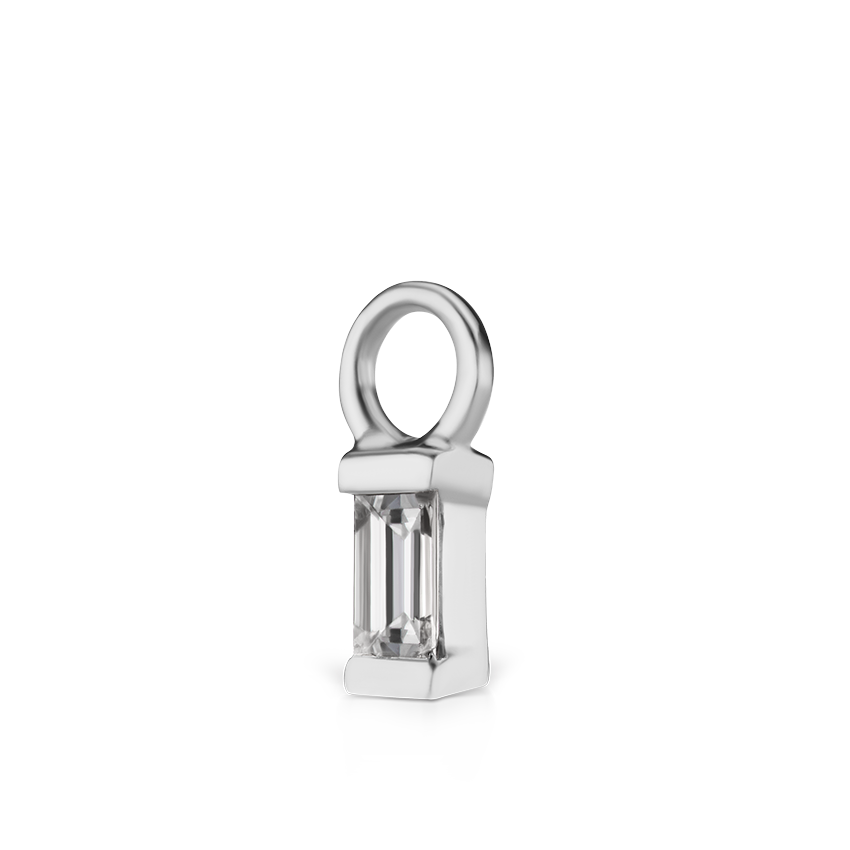 Diamond Baguette Charm