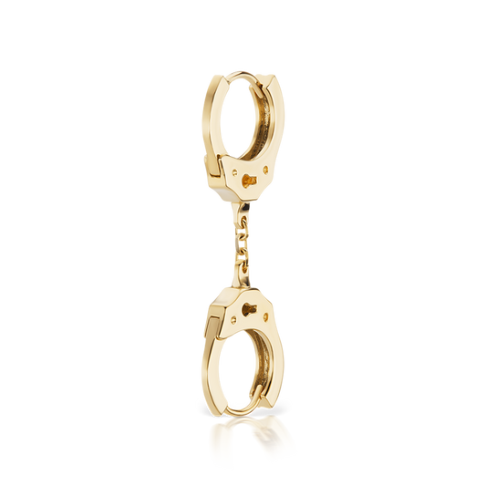 Handcuff Hoop Earring with Short Chain