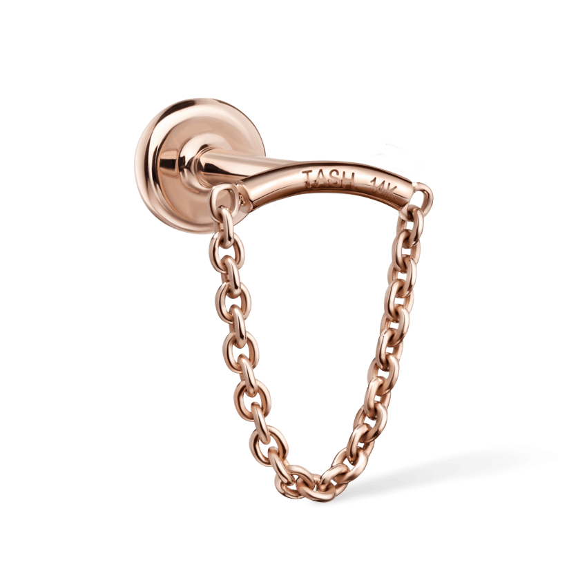Single Chain Threaded Stud Drape With Titanium Backing