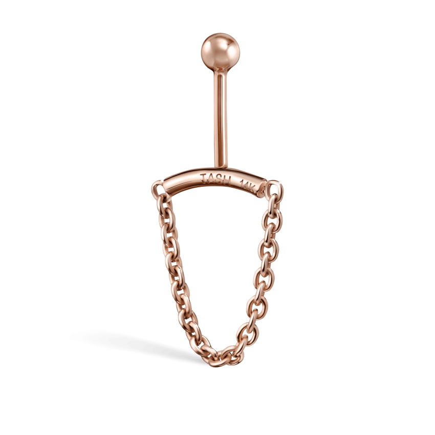Single Chain Threaded Stud Drape With Titanium Backing