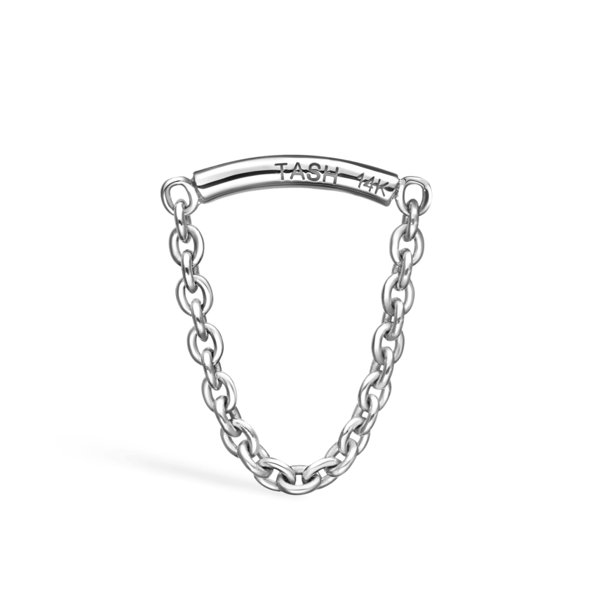 Single Chain Threaded Stud Drape With Titanium Backing