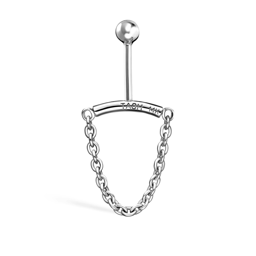 Single Chain Threaded Stud Drape With Titanium Backing