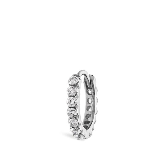 Invisible Set Diamond Eternity Hoop Earring