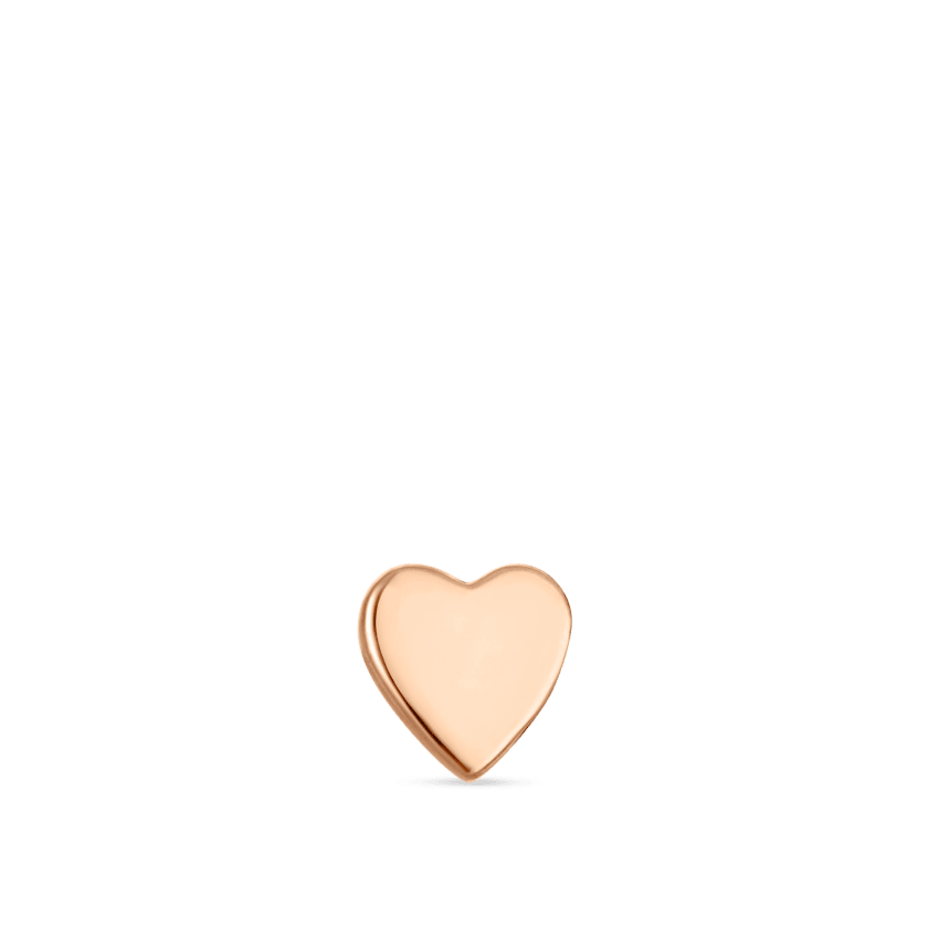 Heart Threaded Stud Earring