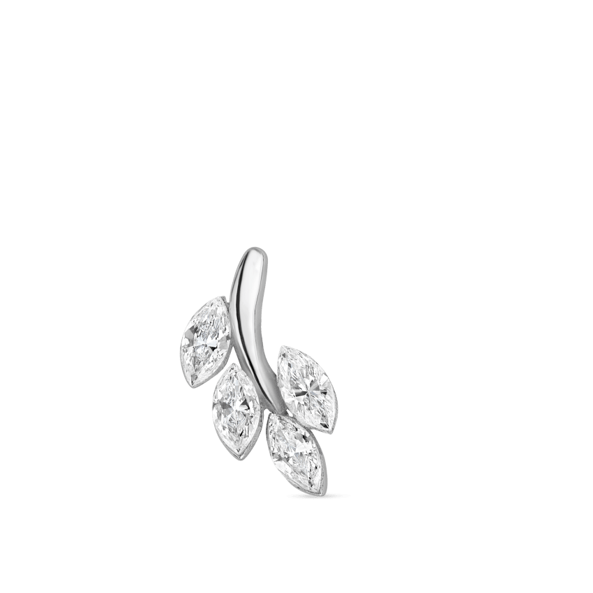 Diamond Vine Stud Earring