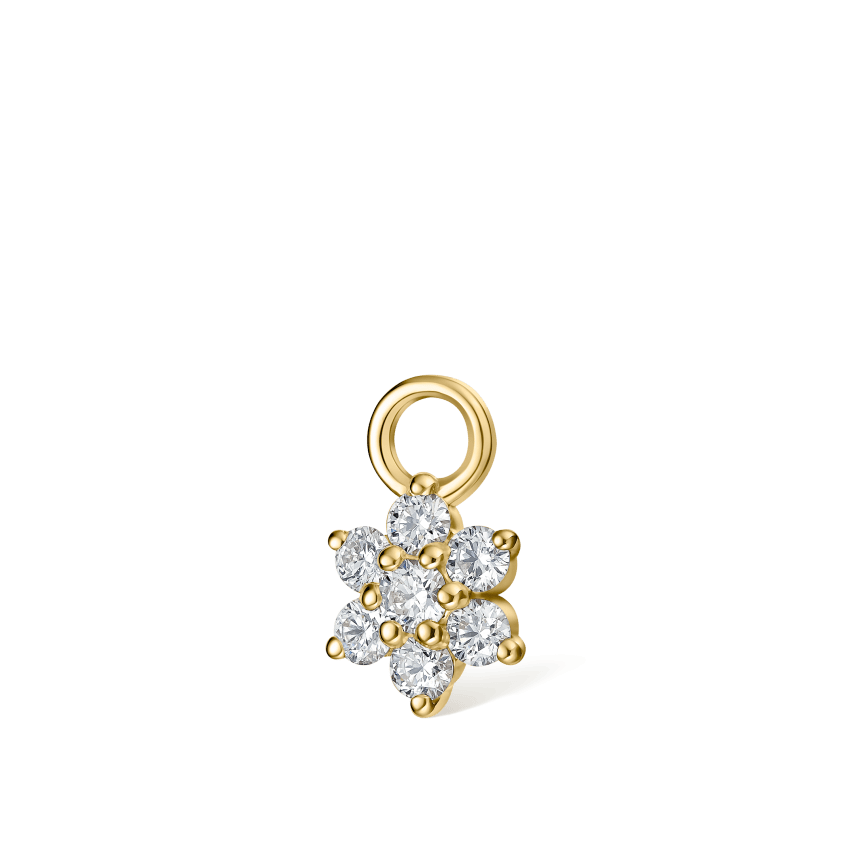 Diamond Flower Charm